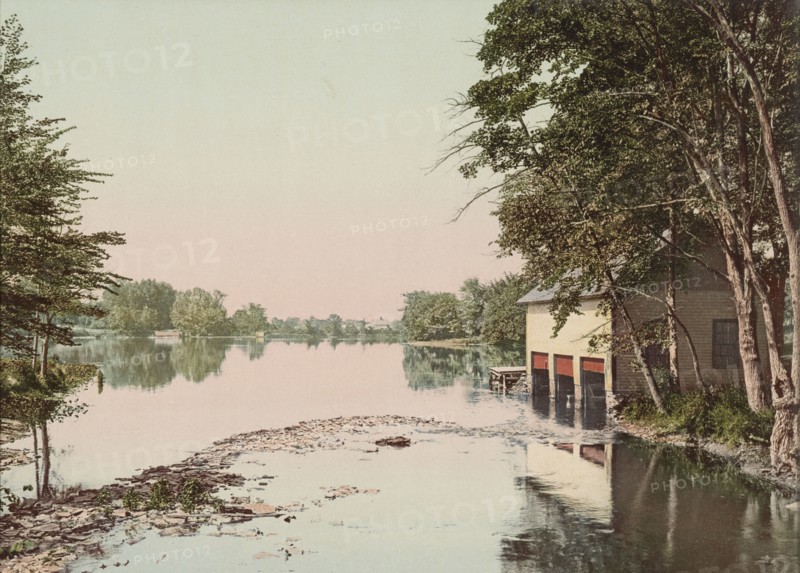 The Lake at Mt. Holyoke College, South Hadley, c1900. Creator: Unknown.
