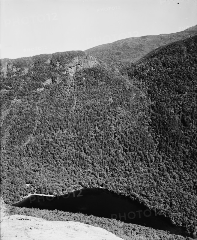 Profile Lake from head of Old Man of the Mountain, Franconia Notch, White Mountains, c1900. Creator: Unknown.