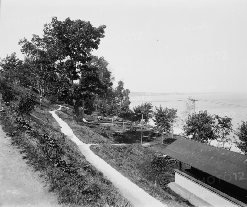 White Fish [sic] Bay from terrace, between 1880 and 1899. Creator: Unknown.