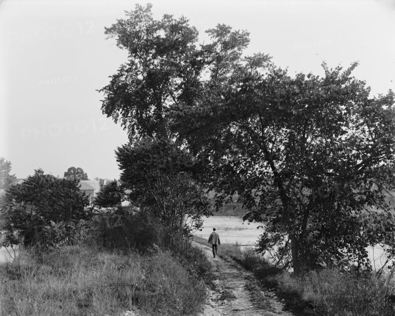 Root River rapids, riverside road, Racine, Wis., between 1880 and 1899. Creator: Unknown.