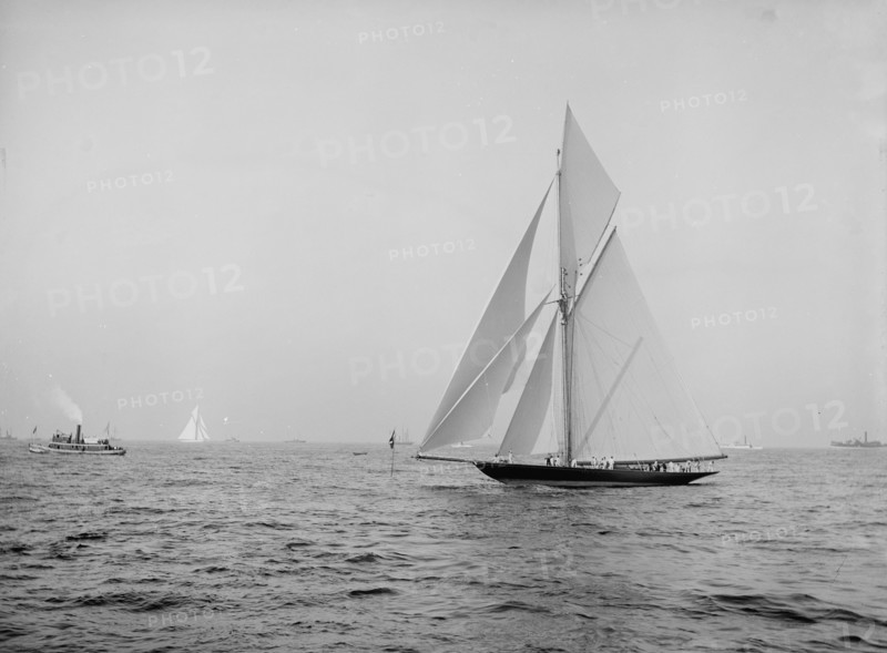 Valkyrie rounding outer mark Oct. 5, 1893, 1893 Oct 5. Creator: Unknown.