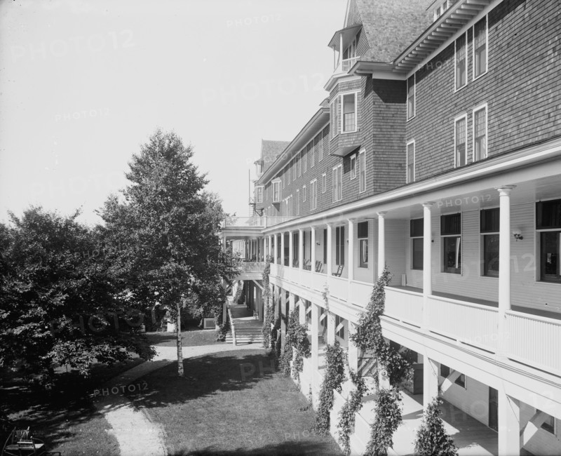 Veranda of the inn, Charlevoix-the-Beautiful, between 1897 and 1906. Creator: Unknown.