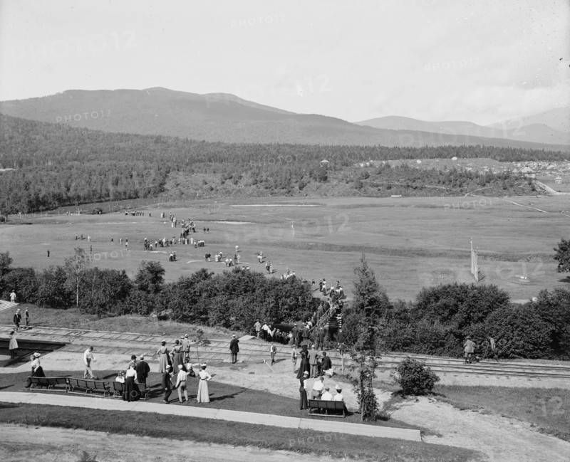 Golf at Mount Pleasant House, White Mountains, between 1900 and 1906. Creator: Unknown.