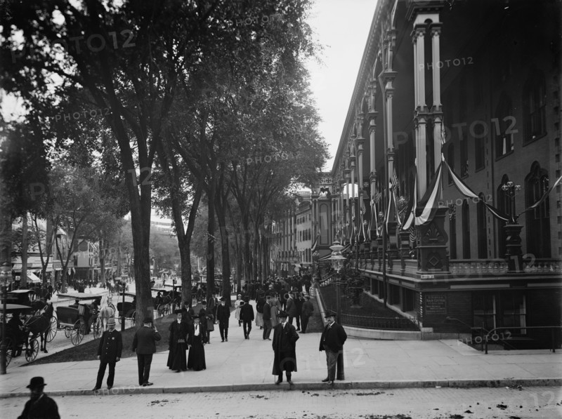 Broadway, looking south, Saratoga, N.Y., c1904. Creator: Unknown.