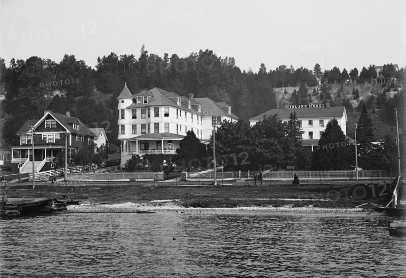 Island House from the lake, Mackinac, c1905. Creator: Unknown.