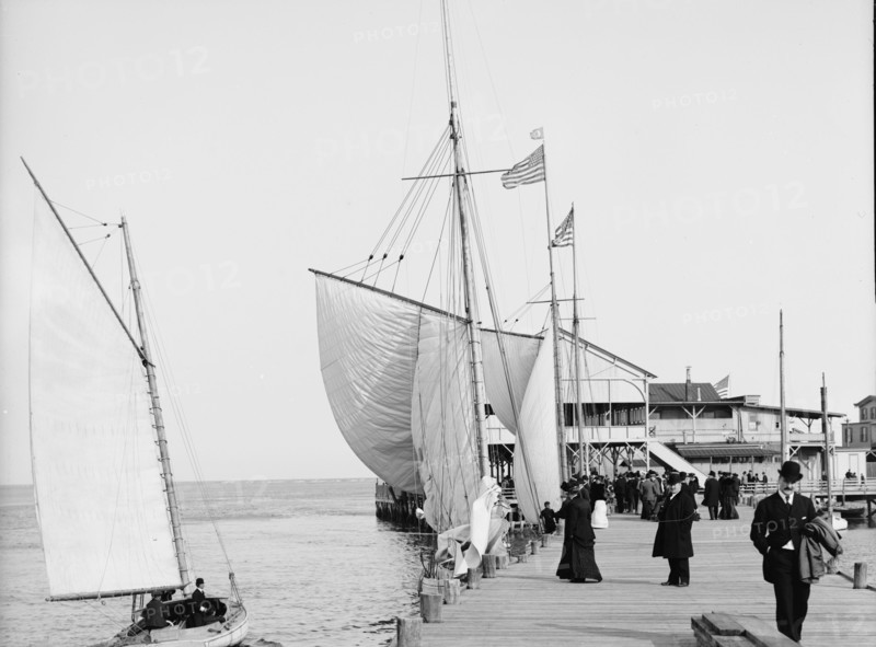 Pier at the inlet, Atlantic City, N.J., c1905. Creator: Unknown.