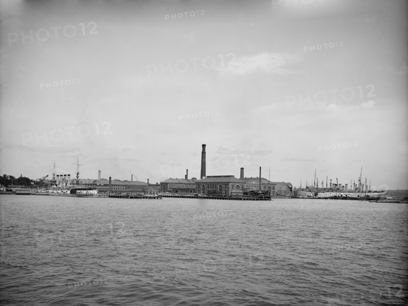 Charlestown Navy Yard, Boston, Mass., c1905. Creator: Unknown.