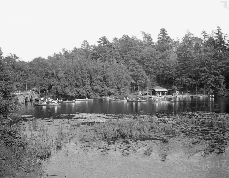 Canoeing on Charles River, Charles River Reservation, Mass., c1906. Creator: Unknown.