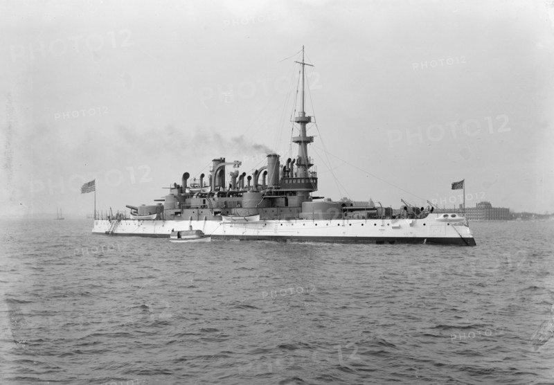 U.S.S. Indiana, between 1895 and 1901. Creator: Unknown.