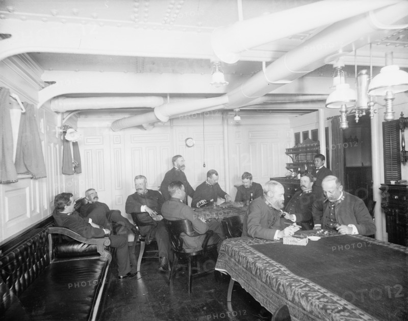 U.S.S. Maine ward room officers, 1896, 1896. Creator: Unknown.