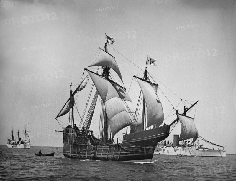 Spanish caravel Santa Maria, 1892. Creator: Unknown.