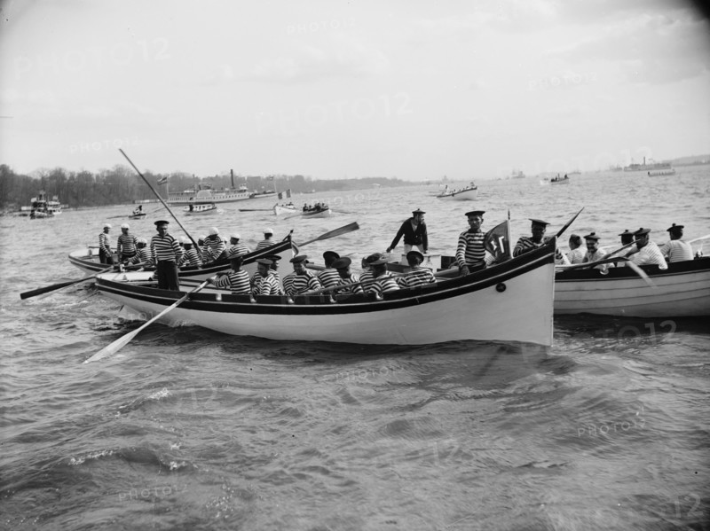 Before boat race, Columbian Naval Review, 1892 (i.e. 1893), 1893 April. Creator: Unknown.