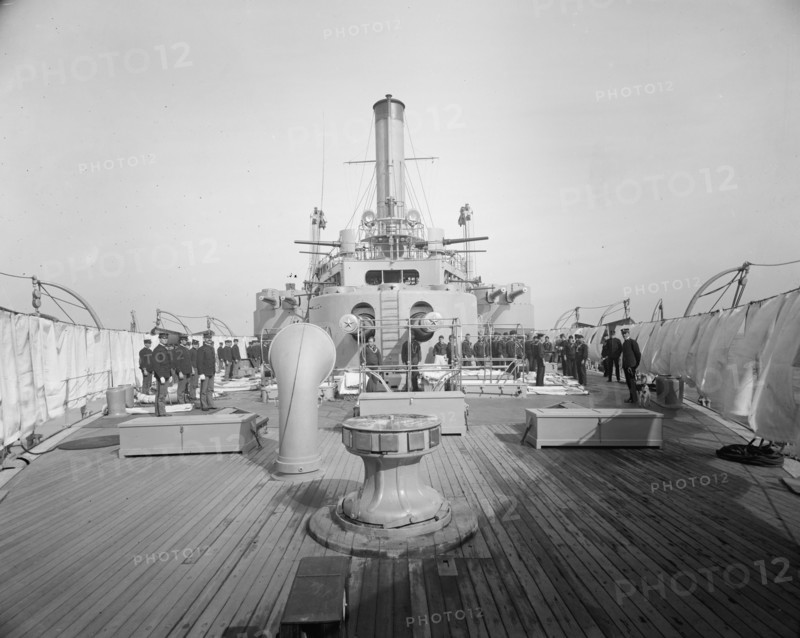 Battleship USS Iowa, BB-4, between 1900 and 1920. Creator: Unknown.
