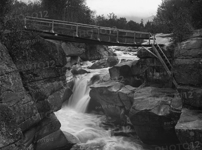 Upper falls of the Ammonoosuc, White Mountains, c1900. Creator: Unknown.
