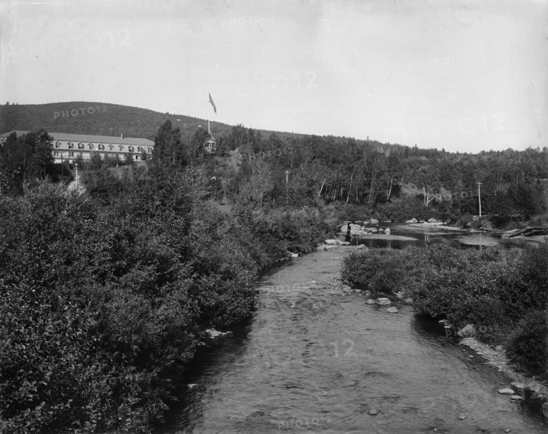 Ammonoosuc River and Twin Mountain House, White Mountains, c1901. Creator: Unknown.