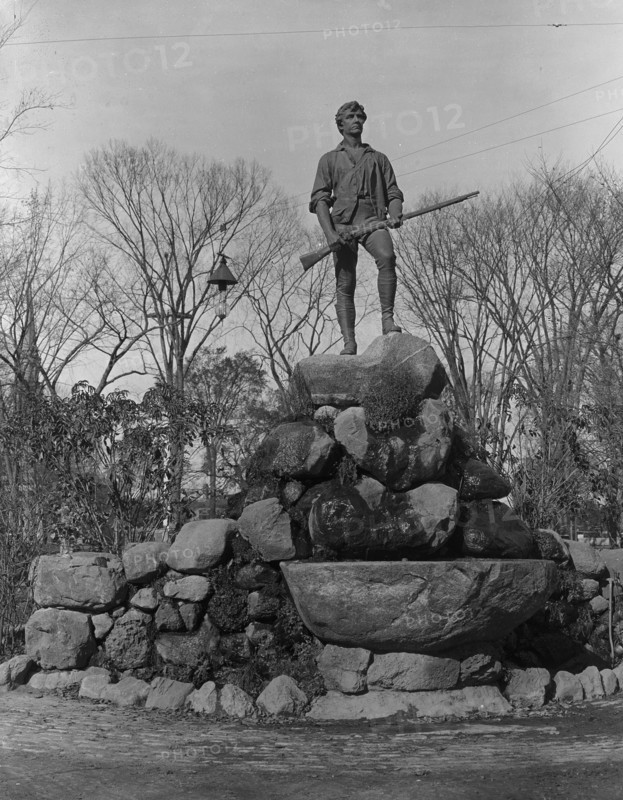 Statue of Capt. Parker, Lexington, Mass., c1902. Creator: Unknown.