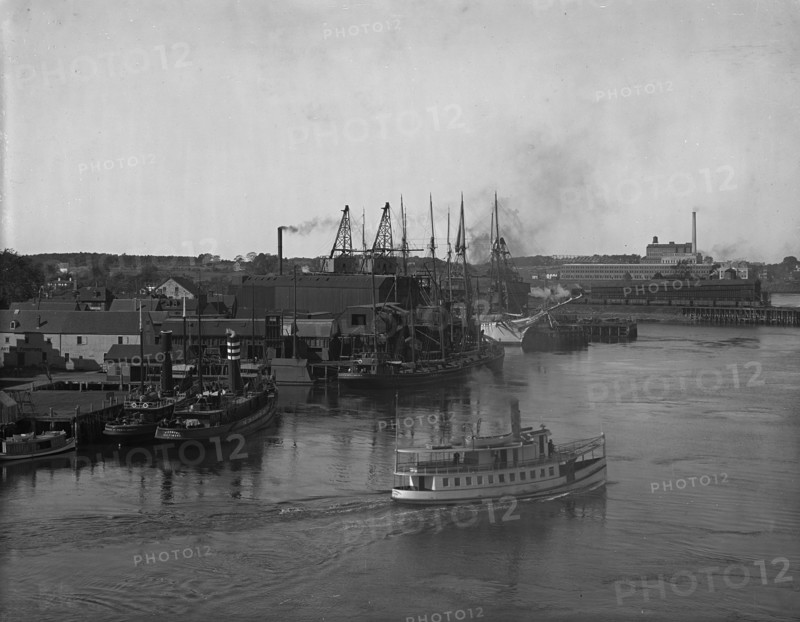 Coal wharves, Portsmouth, N.H., c1907. Creator: Unknown.