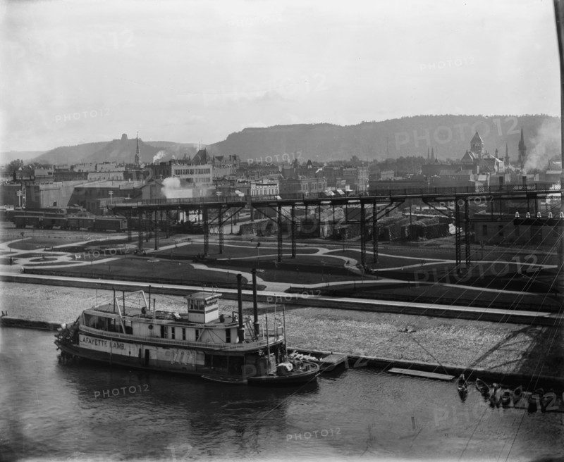 Winona from the bridge, c1898. Creator: Unknown.