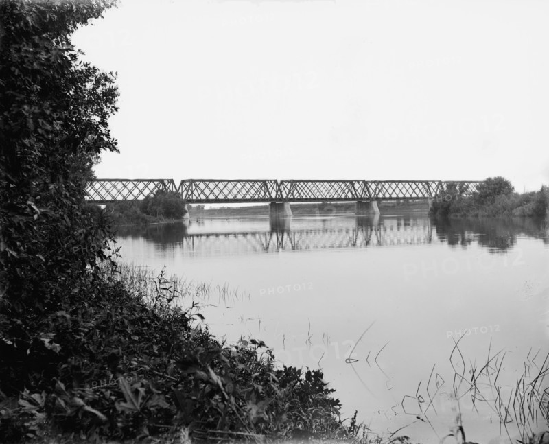 Rock River Bridge near Nelson, Ill., c1898. Creator: Unknown.