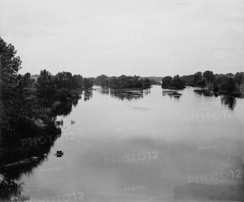Fox River looking down from Batavia, between 1880 and 1899. Creator: Unknown.
