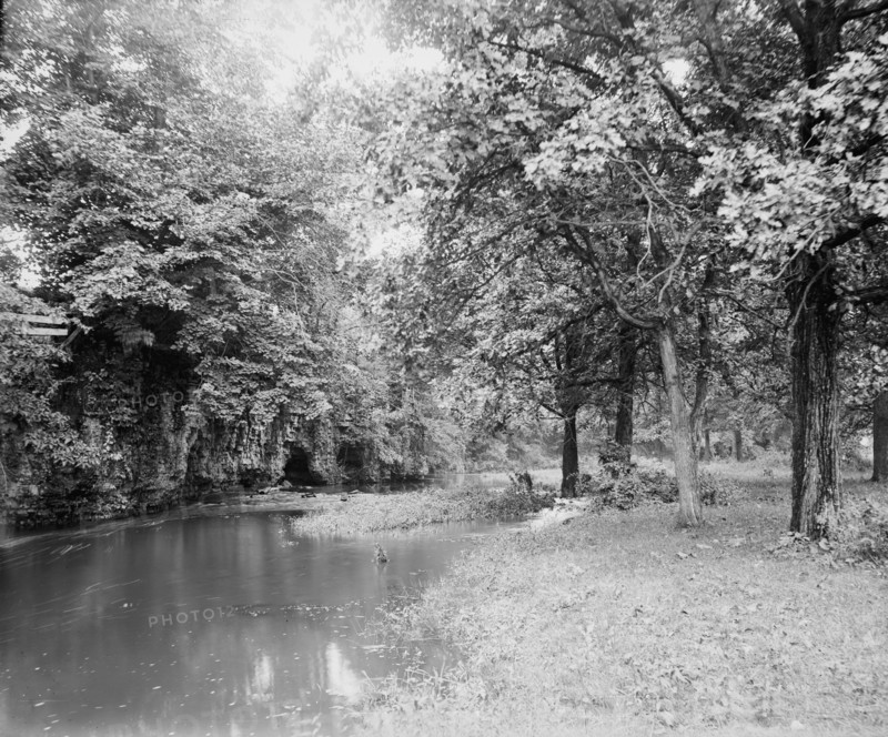 Grotto, Mill Creek Park, near Batavia, The, between 1880 and 1899. Creator: Unknown.