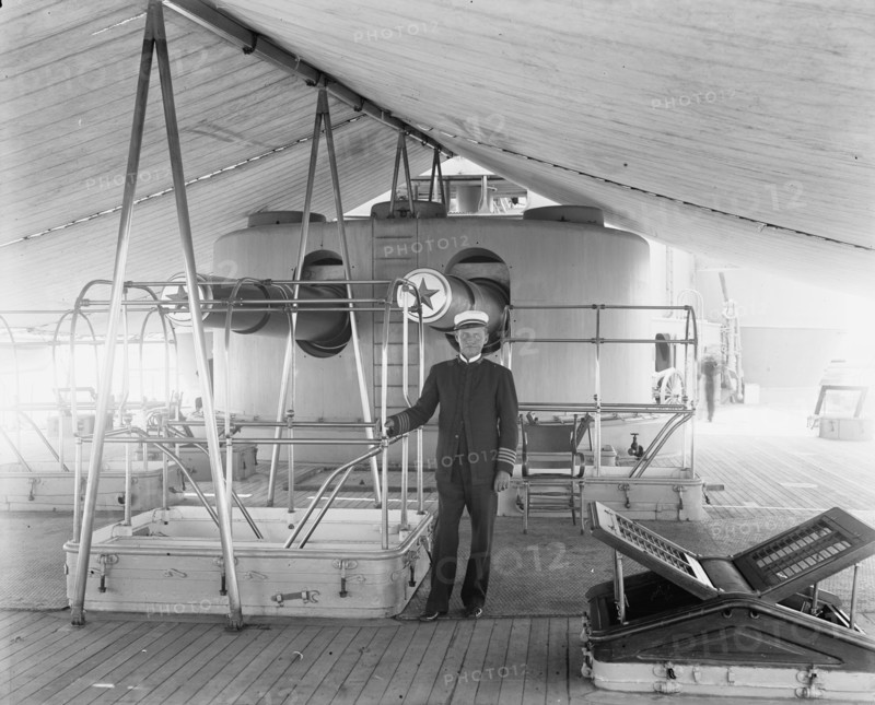U.S.S. Iowa, Capt. Evans, 1898. Creator: William H. Jackson.