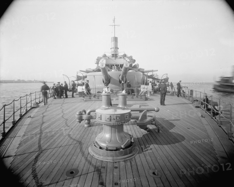 U.S.S. Oregon, quarter deck, between 1896 and 1901. Creator: William H. Jackson.
