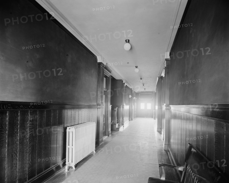 Glazier Stove Company, hall in office bldg., Chelsea, Mich., between 1900 and 1910. Creator: William H. Jackson.