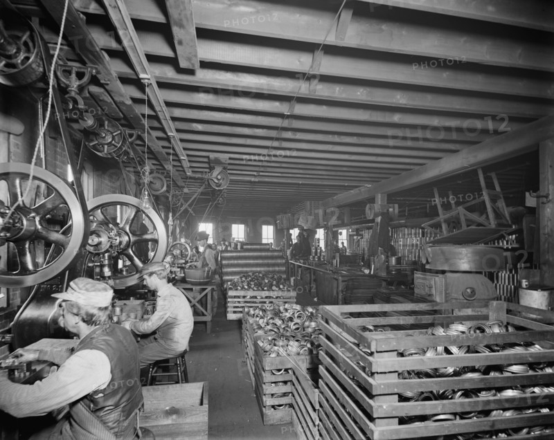Glazier Stove Company, tank room, Chelsea, Mich., between 1900 and 1910. Creator: William H. Jackson.