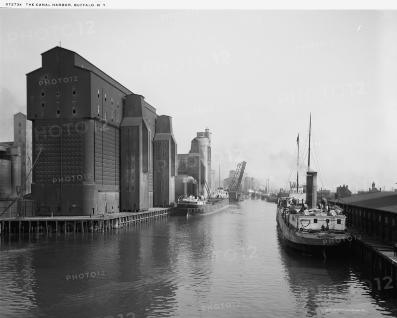 The Canal harbor, Buffalo, N.Y., c.between 1910 and 1920. Creator: William H. Jackson.