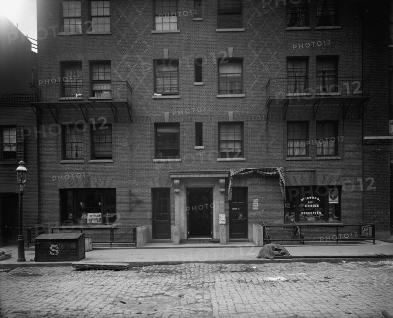 Exterior of tenement, New York City, between 1900 and 1910. Creator: William H. Jackson.