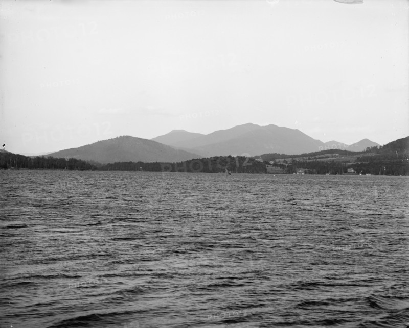 Lower Saranac Lake from Shingle Bay Point, Adirondack Mts., N.Y., between 1900 and 1910. Creator: Unknown.