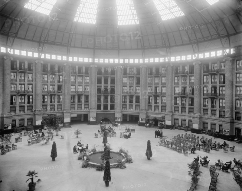 The atrium, West Baden Springs Hotel, West Baden, Indiana, between 1900 and 1910. Creator: Unknown.