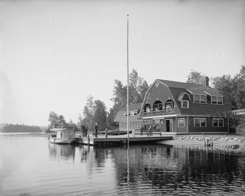 Raquette Lake, casino at the Antlers, Adirondack Mts., N.Y., between 1900 and 1905. Creator: Unknown.