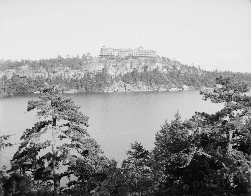 Cliff House from across the lake, Lake Minnewaska, N.Y., between 1900 and 1905. Creator: Unknown.