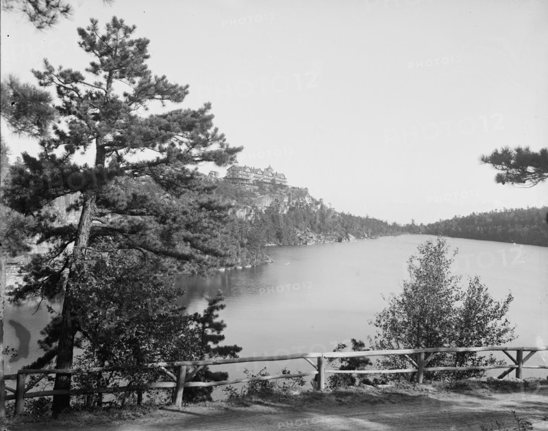 Cliff House from Sunset Rock, Lake Minnewaska, N.Y., between 1900 and 1905. Creator: Unknown.