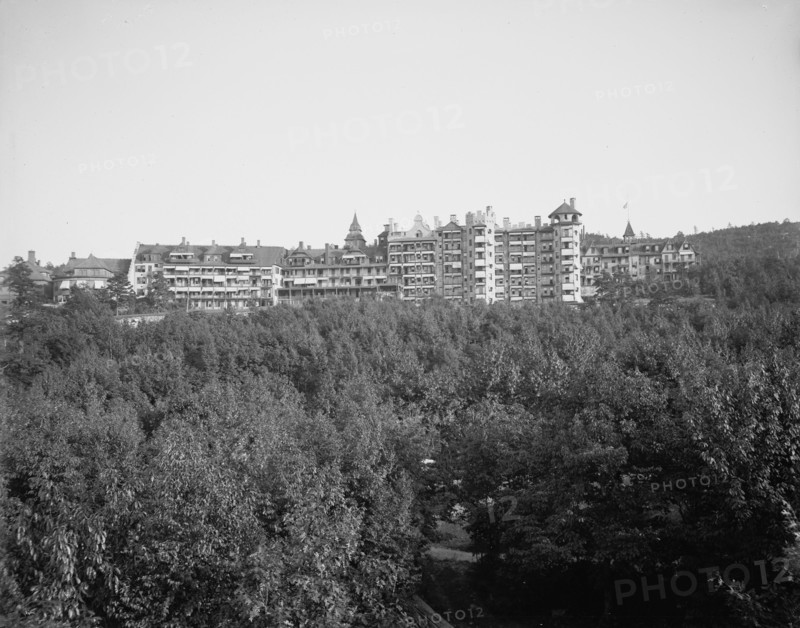 Lake Mohonk Mountain House from the west, Lake Mohonk, N.Y., between 1900 and 1910. Creator: Unknown.