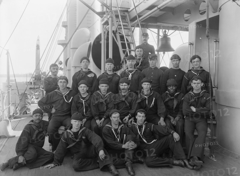 U.S.S. Brooklyn, berth deck cooks, between 1896 and 1899. Creator: Unknown.