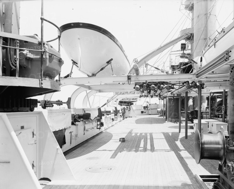 U.S.S. Kentucky, superstructure deck, 1900 or 1901. Creator: Unknown.