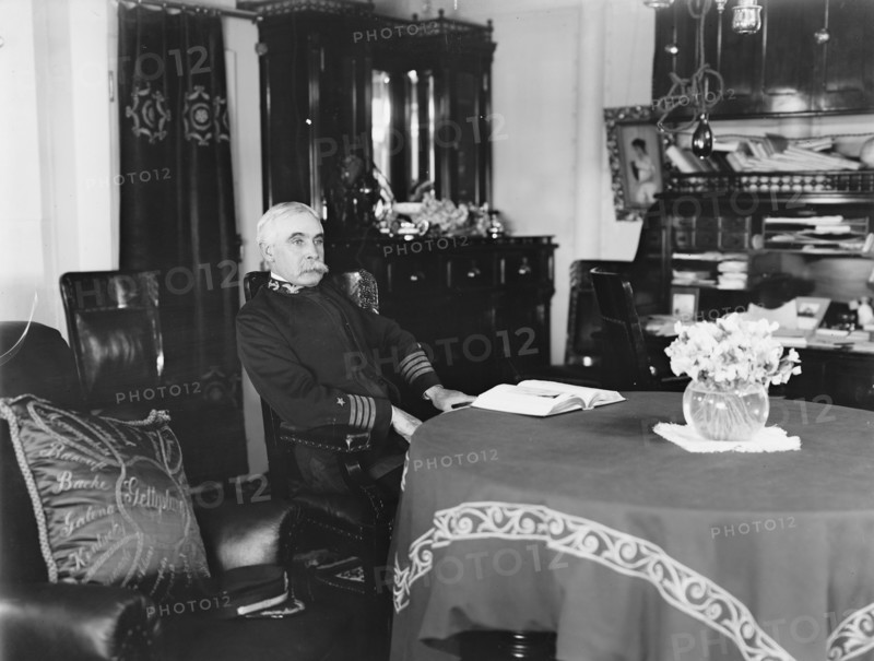 U.S.S. Kentucky, Capt. Chester in his cabin, 1900 or 1901. Creator: Unknown.