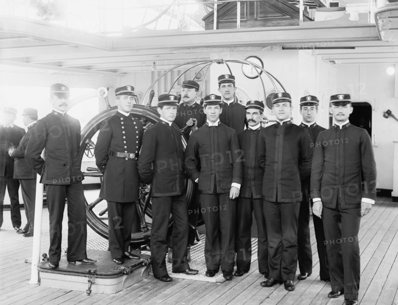 U.S.S. Newark, junior officers, between 1891 and 1901. Creator: Unknown.