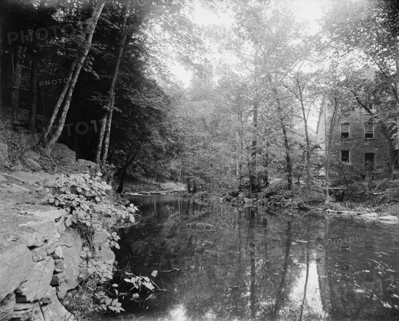 The Old mill, Bronx River, Bronx Park, New York, ca 1900. Creator: Unknown.