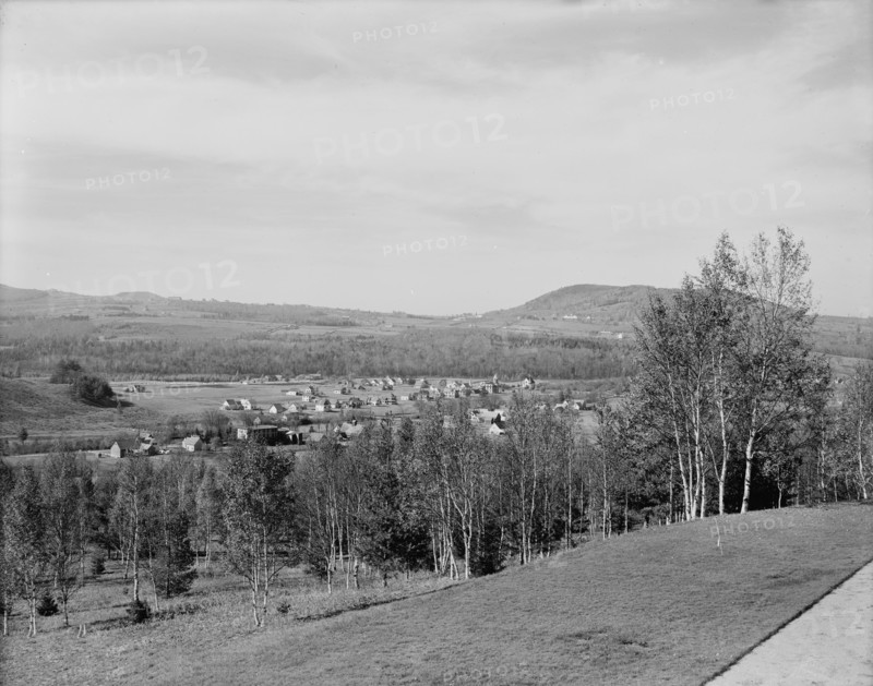 Franconia Village and Sugar Hill, White Mountains, c1900. Creator: Unknown.