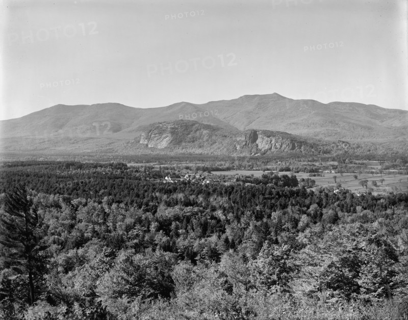 Moat Mountain and ledge from Mt. Surprise, North Conway and Intervale, White..., c1890-1901. Creator: Unknown.