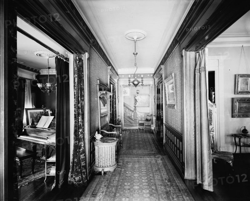 Residence of Mrs. H.C. Parke, lower hall, Detroit, Mich., between 1900 and 1910. Creator: Unknown.
