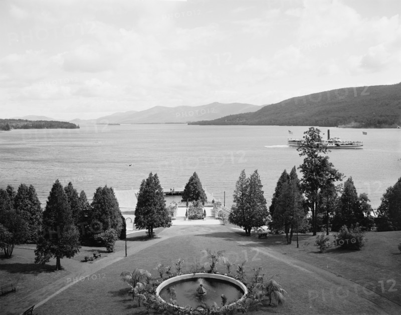 Down the lake from Fort William Henry Hotel, LakeGeorge, N.Y., c.between 1910 and 1920. Creator: Unknown.