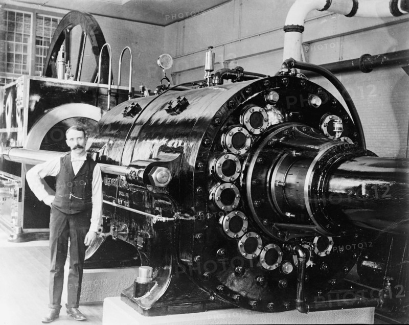 Part of air compressor at Ellison Hoist, Lead Homestake Mine, between 1900 and 1910. Creator: Unknown.
