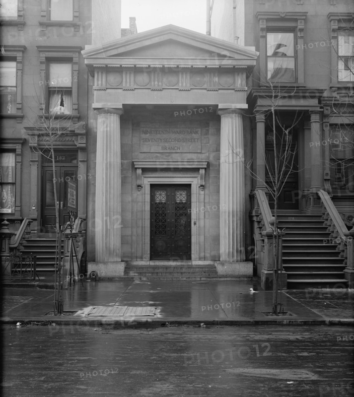 19th Ward Bank, Seventy-second Street Branch, exterior, New York, N.Y., between 1905 and 1915. Creator: Unknown.