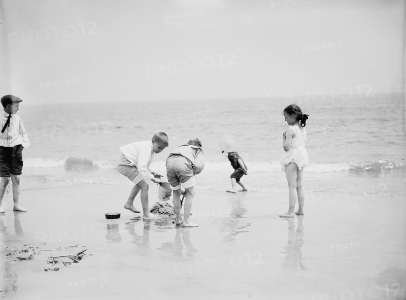 Sand castles, between 1900 and 1905. Creator: Unknown.