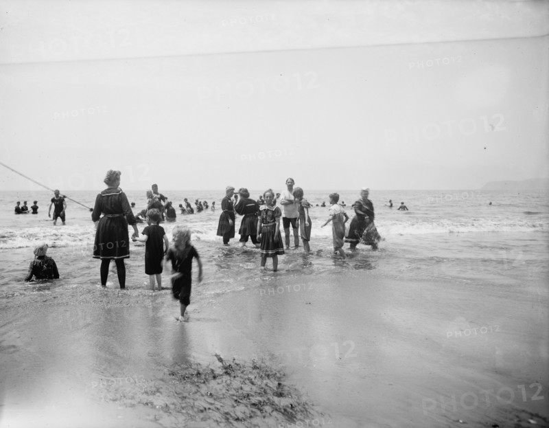 Surf bathing, between 1900 and 1905. Creator: Unknown.